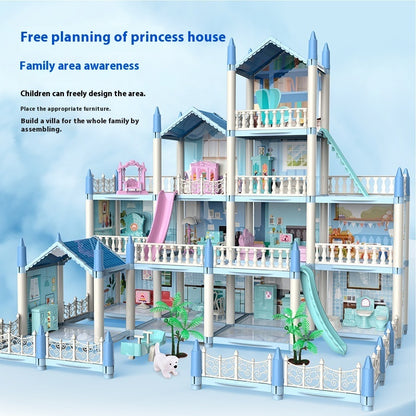 Maison de jeu pour filles, maison de princesse assemblée à faire soi-même, jouets de villa