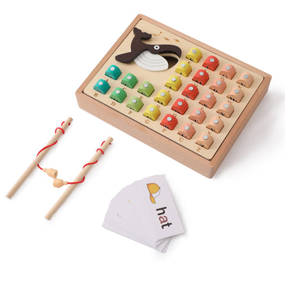 Puzzle de pêche en bois simple pour enfants