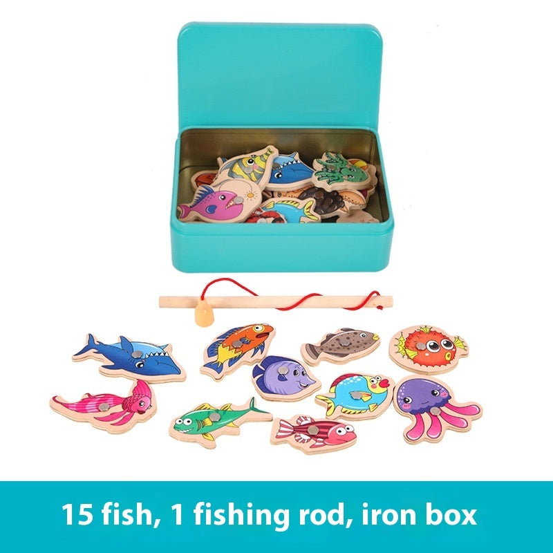 Special Wooden Magnetic Fish Baby And Child Hands-on Parent-child Game Kindergarten Fishing Toys