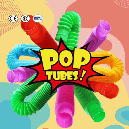 Children's Stretch Decompression Tube PopTube Sensory Toys