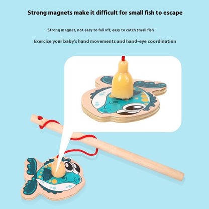 Special Wooden Magnetic Fish Baby And Child Hands-on Parent-child Game Kindergarten Fishing Toys