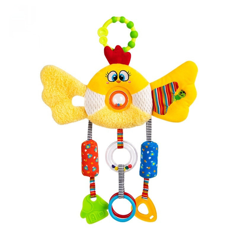 Baby's Rattle Bed Bell Baby Lathe Pendant Wind Chimes Infant Car Cartoon Toys