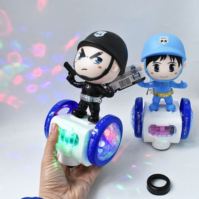 Children's Balance Car Toys With Singing And Walking Rotating Lights