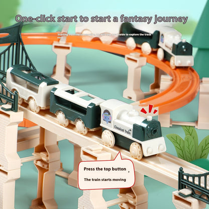 Small Train Track DIY Splicing Blocks Bridge Educational Toys