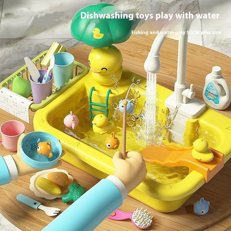 Children's Electric Dishwasher Play House Toys