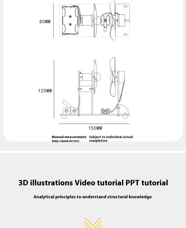 DIY Material Package For Children's Toys, Small Production Of Wind Turbines