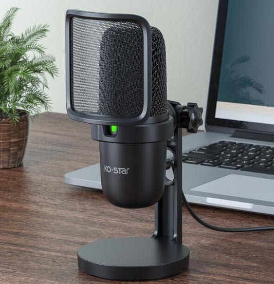 Ordinateur portable Jeu vocal Diffusion en direct Bureau Microphone filaire USB