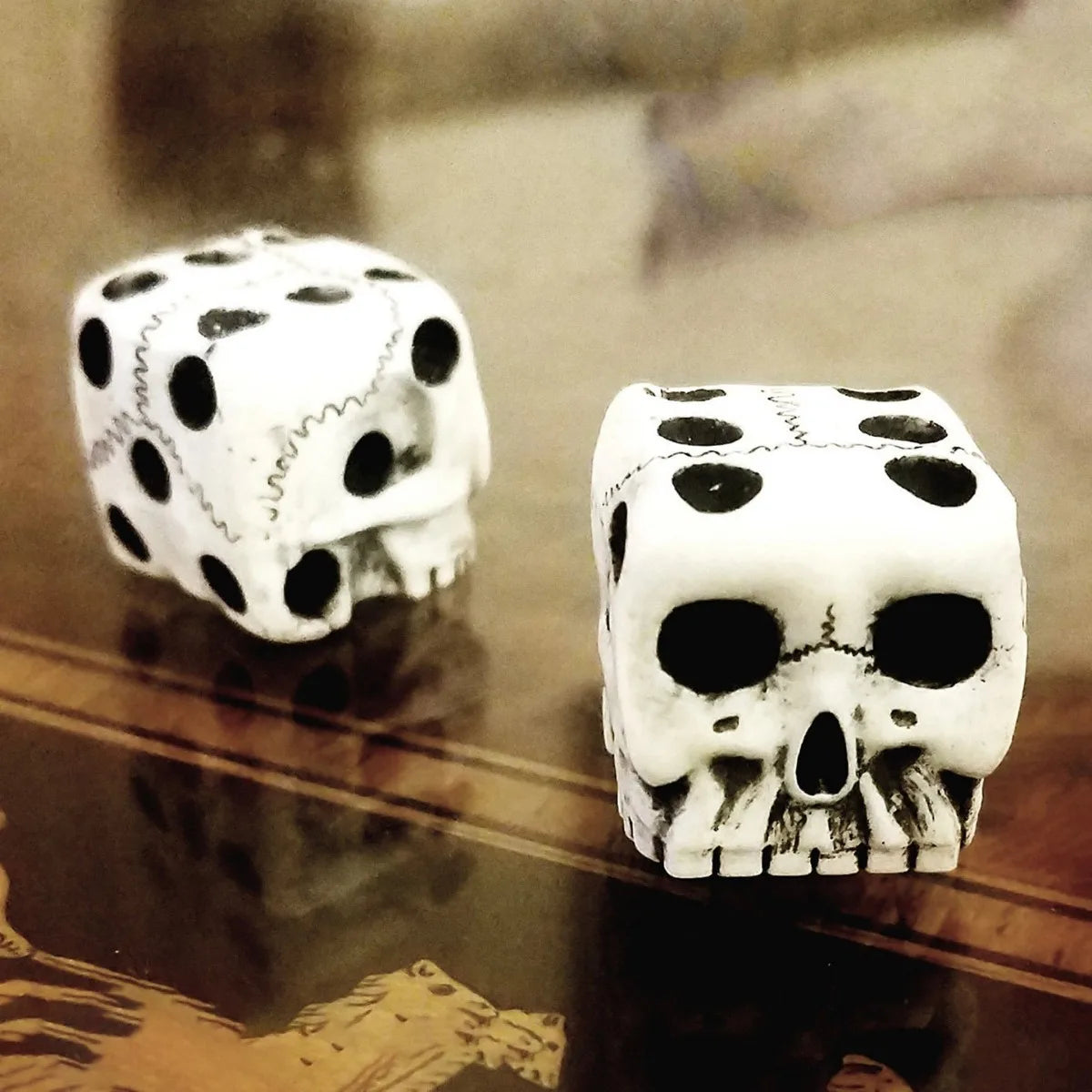 Dados de resina de Halloween, dados de monstruo, juego de dados Dnd, juego de mesa de fiesta de bar de Halloween, dados de expresión de monstruo de rol