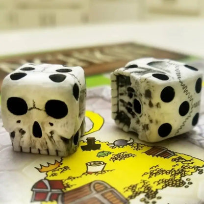 Dés de crâne d'Halloween DND jeu dés RPG dés en résine nouveauté loisirs jouets créatifs festival fête drôle dés jeu de rôle dés 5 pièces