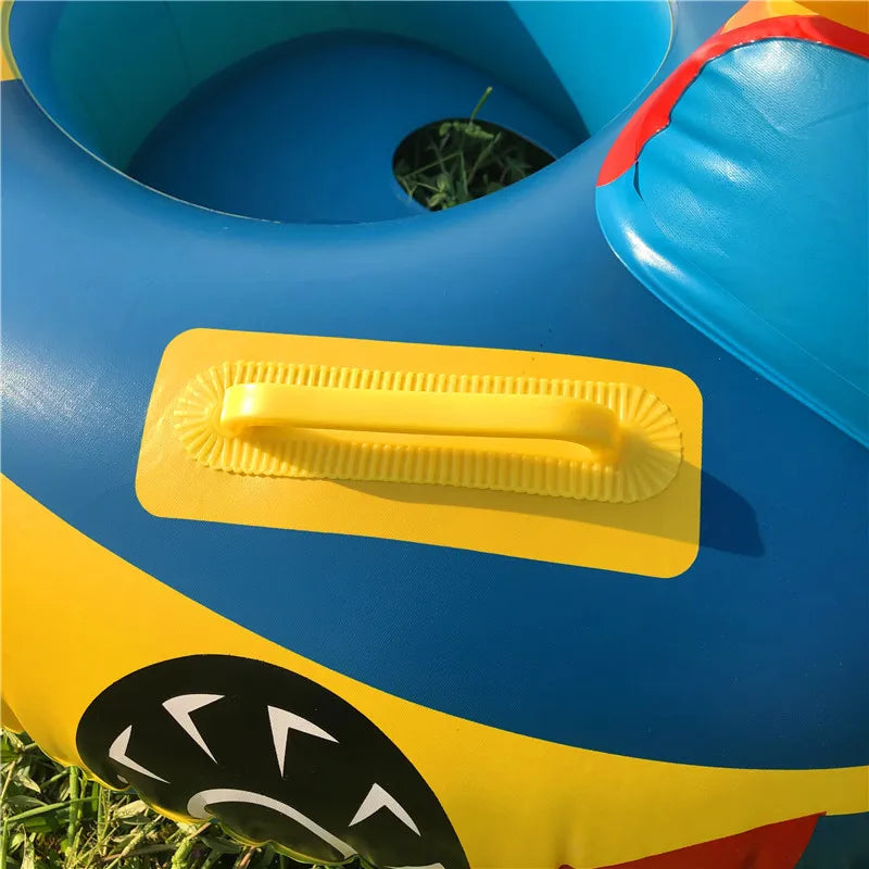 Big Inflatable Baby Swimming Rings Seat Floating Sun Shade Toddler Swim Circle Fun Pool Bathtub Beach Party Summer Water Toys