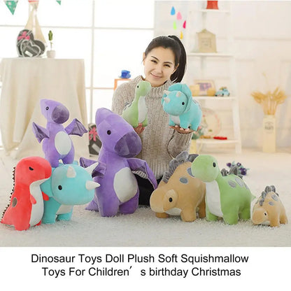 Dinosaur Toys Doll Pillow Plush Dinosaurs 30/50cm Triceratops Pterodactyl Tyrannosaurus Sabertooth Tanystropheus Plush Dino Toy