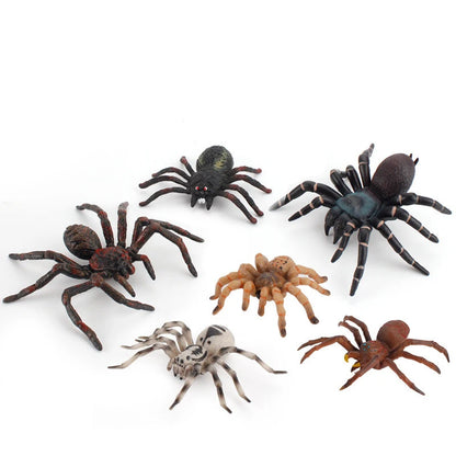 Simulation Animaux Insecte Modèle Solide Tarentule Araignée Noire Halloween Tricky Prank Effrayant Drôle Figurines D'action Jouets Éducatifs