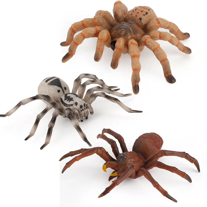 Simulation Animaux Insecte Modèle Solide Tarentule Araignée Noire Halloween Tricky Prank Effrayant Drôle Figurines D'action Jouets Éducatifs