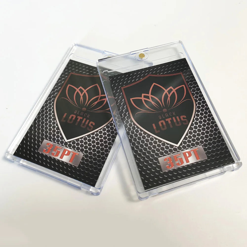 Funda protectora para tarjetas de 35 PT para tarjetas de tablero TCG/Yugioh/MTG, funda protectora para almacenamiento de tarjetas, funda protectora para fútbol deportivo