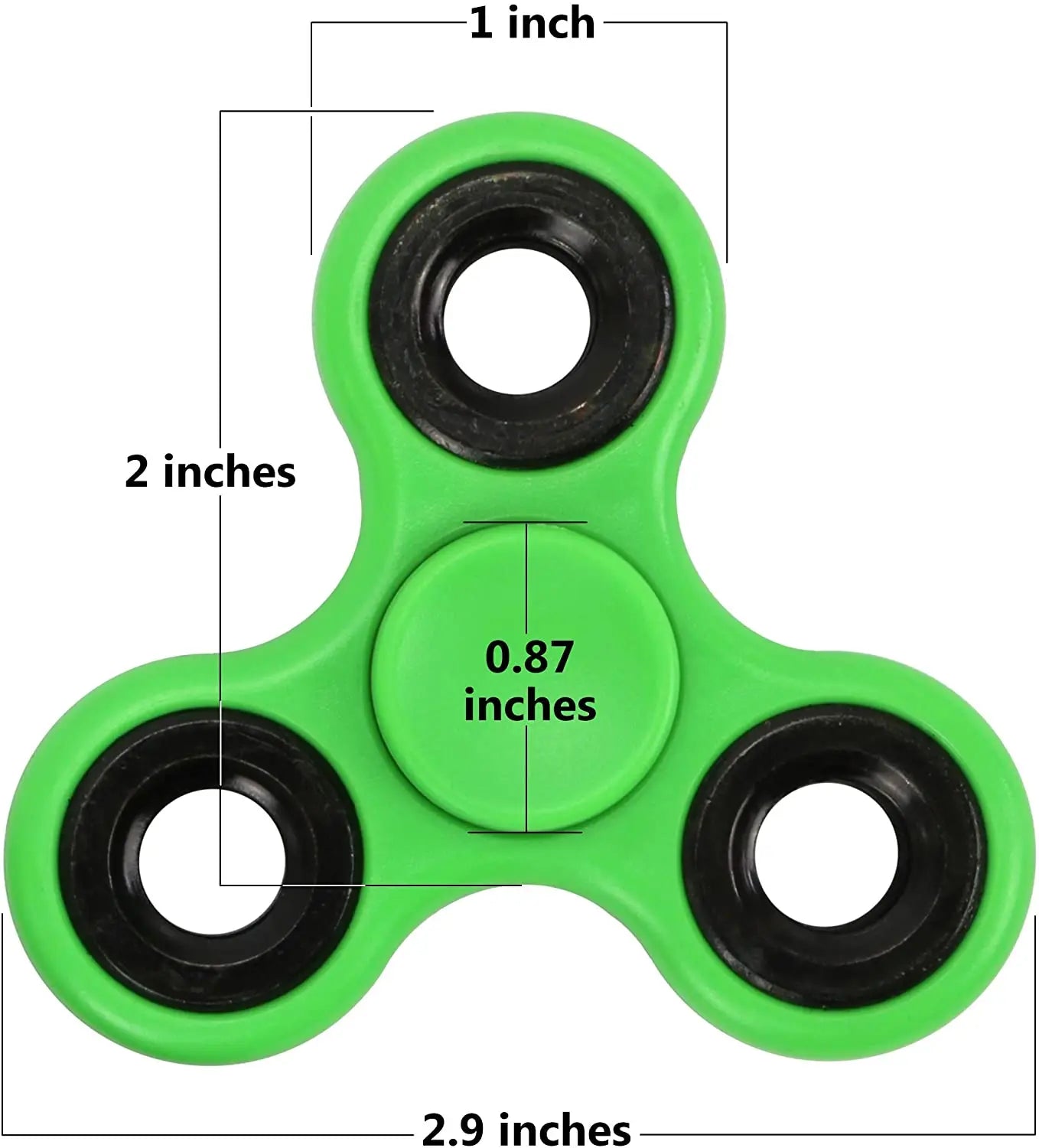 Spinner antiestrés ABS EDC para autismo, TDAH, tri-spinner antiestrés, juguetes divertidos de alta calidad para adultos y niños