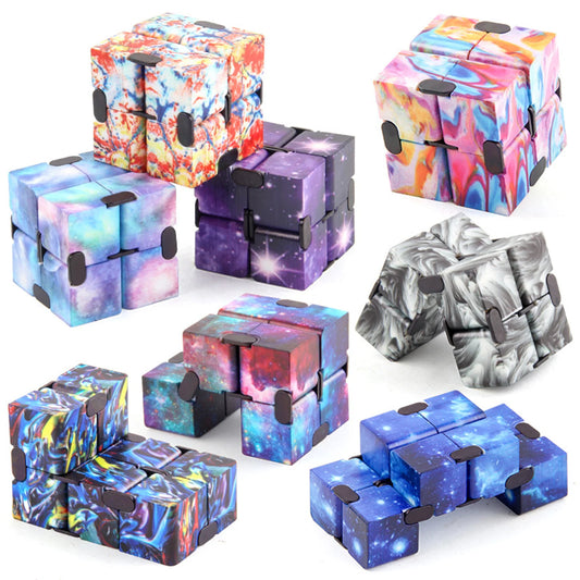 2024 Nouveau jouet Fidget Autisme Anti-Stress Soulagement du Stress Infinity Cube Magic Cube Office Flip Cubique Puzzle Arrêtez le Stress Soulagement du Stress Jouet Autisme