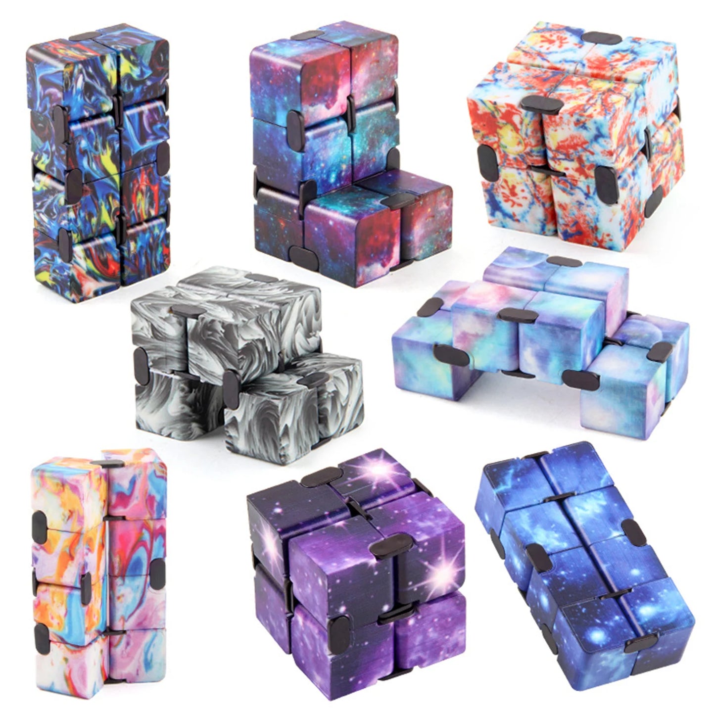 Fidgets Toy Autism Anti Stress Relief Creative Infinite Cube Magic Cube Office Flip Cubic Puzzle Stop Stress Reliever Autism Toy