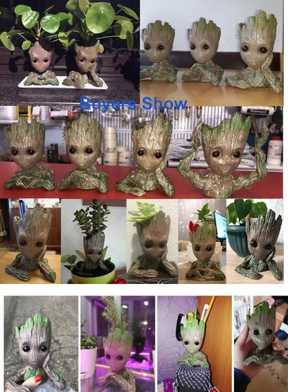 Figurines d'action Groot Tree Flowerpot Jouets modèles