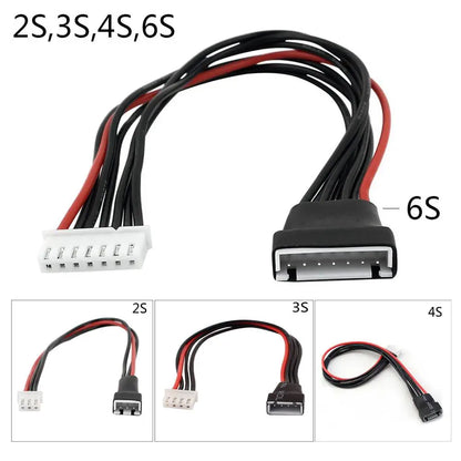 1 câble de charge de batterie LiPo 2s-6s, ligne/fil/connecteur étendu 22AWG 220 mm JST-XH, câble en silicone d'équilibrage 2S 3S 4S 6S