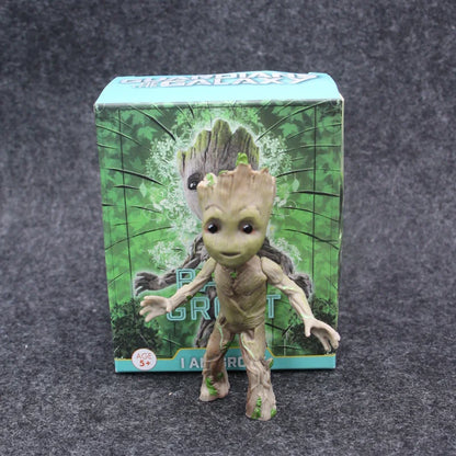 Figurine articulée Groot Tiny Cute Baby Tree Man Stand Ver 10 cm