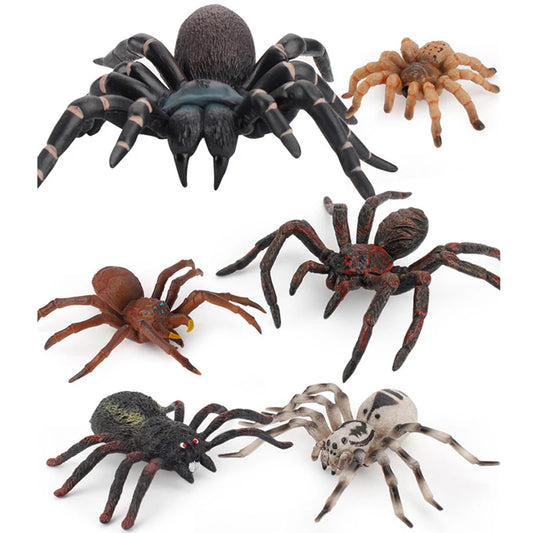 Simulation Animaux Insecte Modèle Solide Tarentule Araignée Noire Halloween Tricky Prank Effrayant Drôle Figurines D'action Jouets Éducatifs