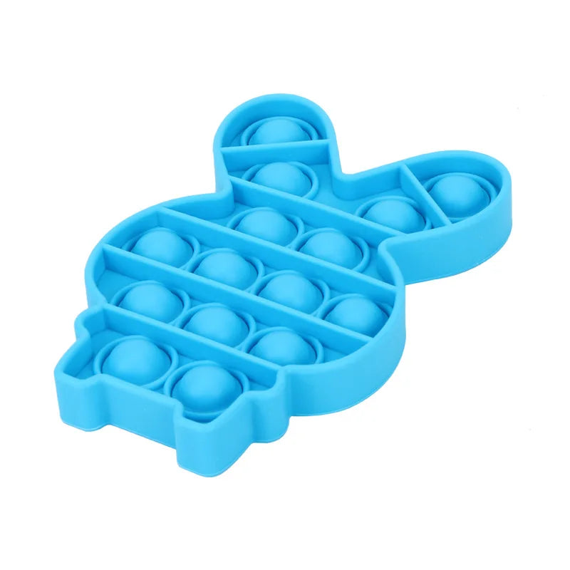 Jouet sensoriel en silicone Push Bubble Fidget, jeu d'extrusion anti-stress, planche de jeu éducative STEM, soulagement de l'anxiété