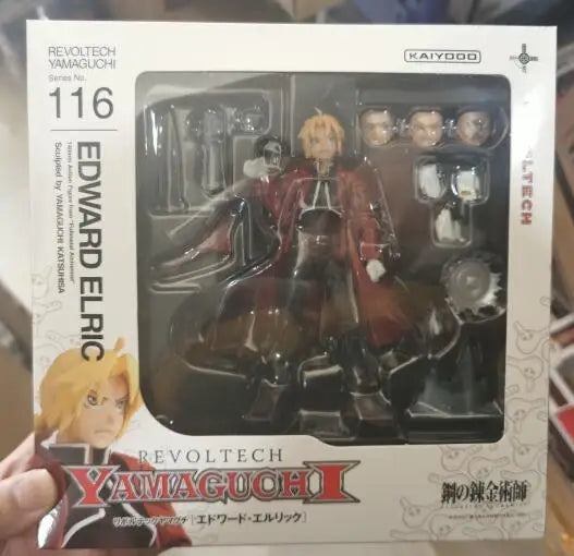 Figurine articulée Anime Fullmetal Alchemist Edward Elric Alphonse REVOLTECH YAMAGUCHI Modèle Jouets