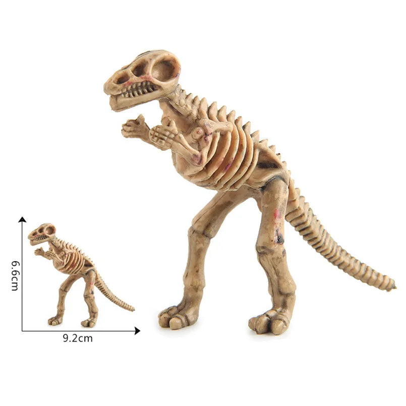 12Pcs Mini Dinosaur Skeleton Fossils Bones Action Figures Toys Kit Simulation Dinosaur Model Educational Toy For Children Boys