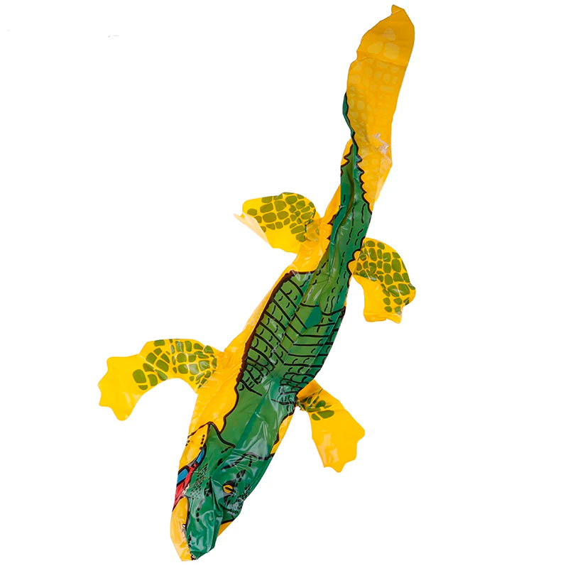 Crocodile gonflable Blow Up Funny Water Toys Crocodile Toy Alligator Ballon pour l'été Plage Piscine Jouets gonflables