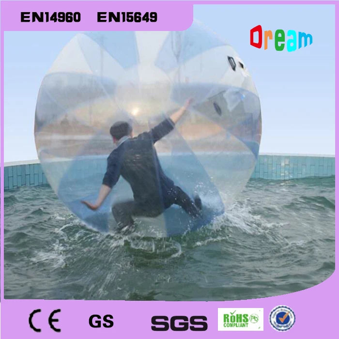 Free Shipping Walk on Water Ball Water Sports Balloon Giant Water Ball Zorb Ball Ballon Inflatable Human Hamster Water Football