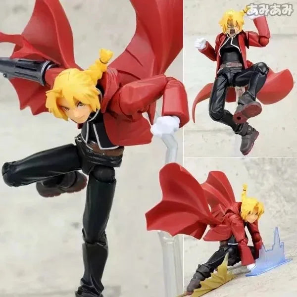 Figurine articulée Anime Fullmetal Alchemist Edward Elric Alphonse REVOLTECH YAMAGUCHI Modèle Jouets