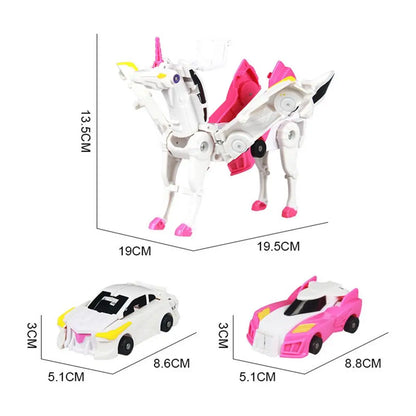 New Deformable Combining Toys Cars Assemble Into Flying Horse Figure Excellent Transformation Mini Robot Car Toys For Children