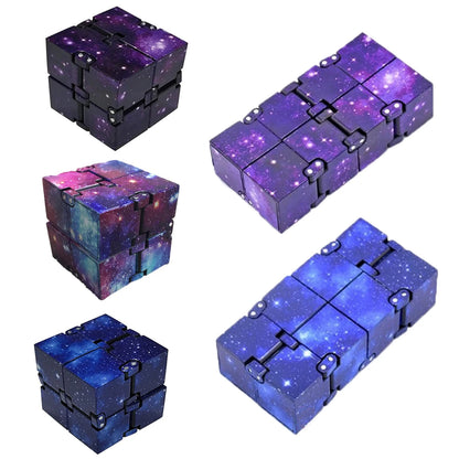 Children Adult Decompression Toy Infinity Magic Cube Square Puzzle Toys Relieve Stress Funny Hand Game Four Corner Maze Toys