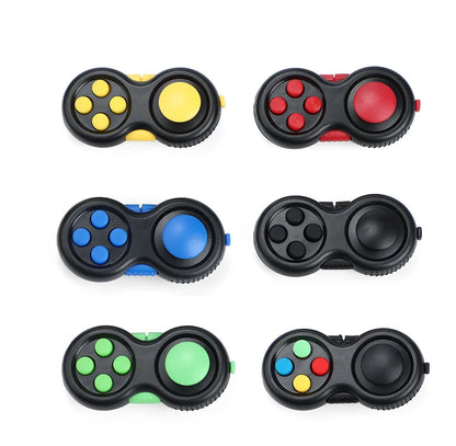 Nouveau contrôleur de jeu Fidget de qualité supérieure, jouet de mise au point en plastique ABS lisse, soulagement du stress, presser amusant, main chaude, cadeau interactif