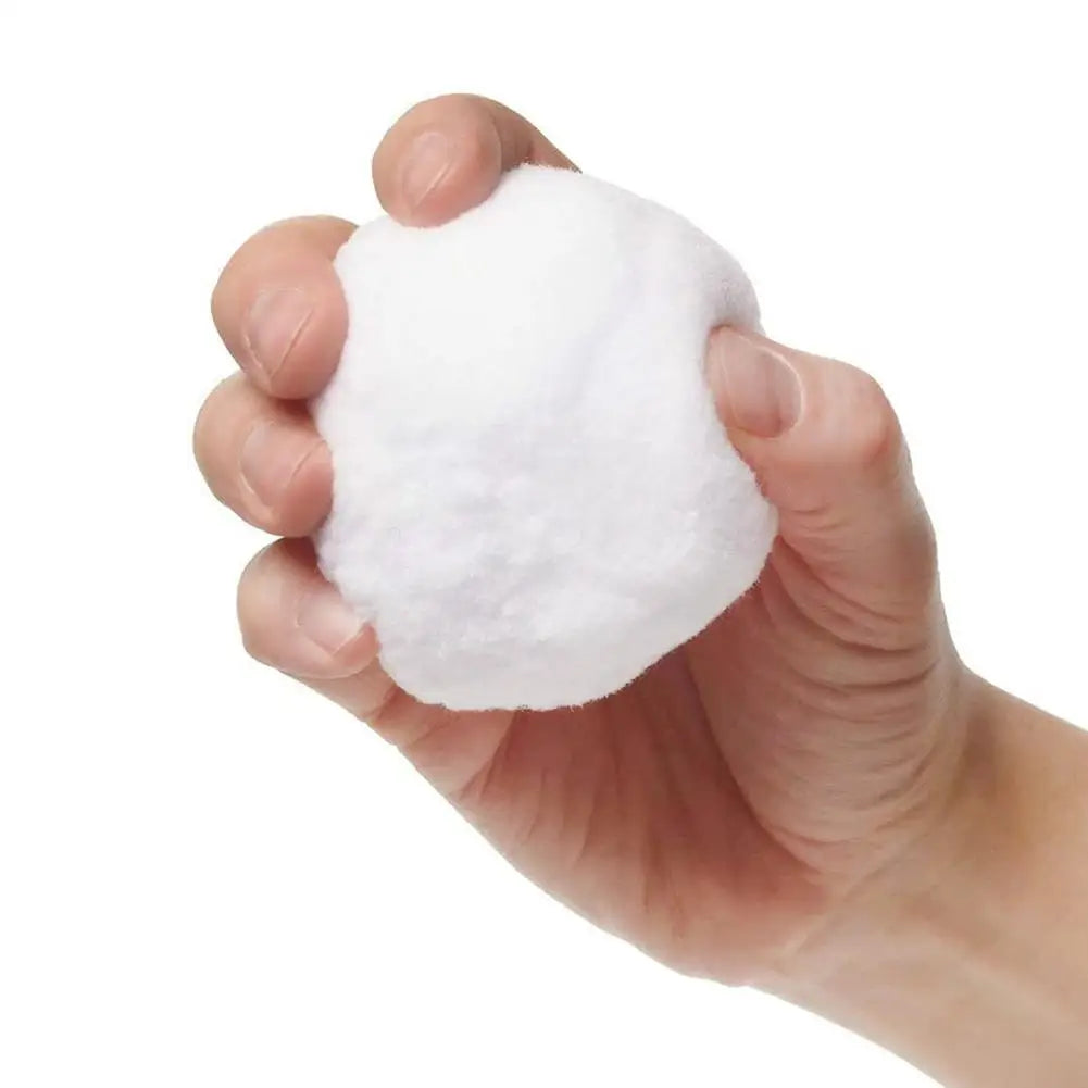 50 bolas de nieve de Navidad de 7 cm para árbol de Navidad, adornos de interior realistas, bolas de nieve suaves falsas para juego de batalla, juguete educativo