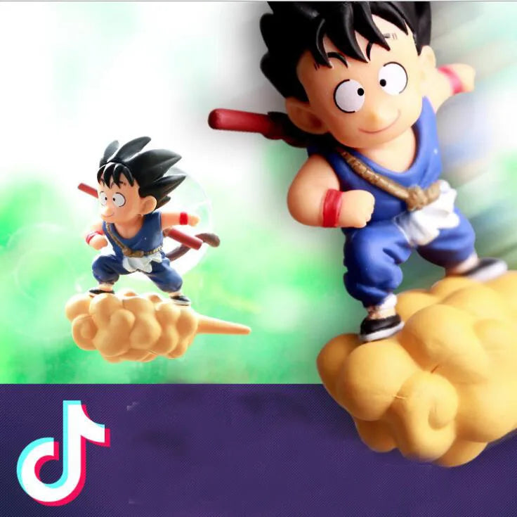 Dragon Ball Z Kids Flying Son Goku on somersault clouds Car Decoration Action Figure Model Toys