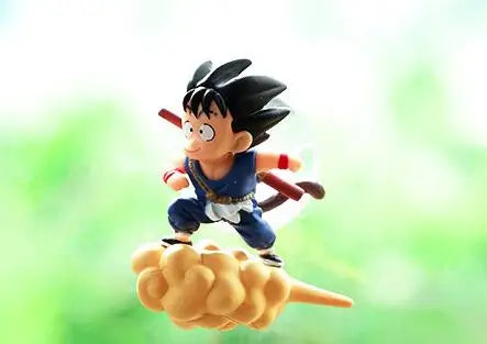 Dragon Ball Z Kids Flying Son Goku on somersault clouds Car Decoration Action Figure Model Toys