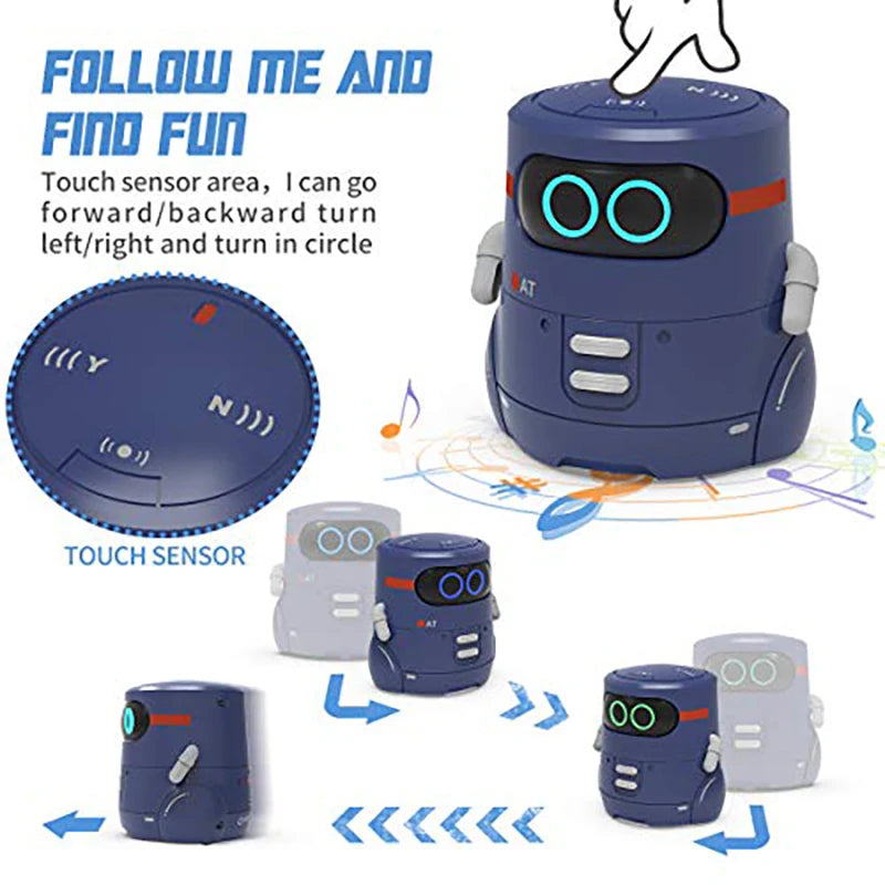 Jouet robot intelligent Rc pour enfants, robot fonctionnel tactile, présent avec jouet robot électronique interactif avec musique de danse et marche