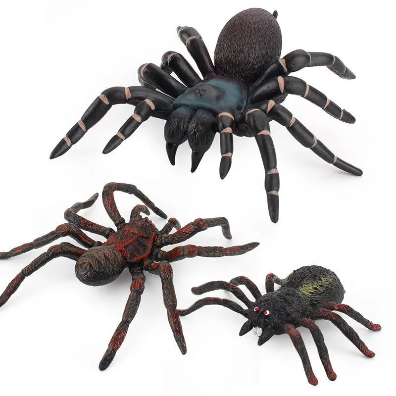 Simulation Animaux Insecte Modèle Solide Tarentule Araignée Noire Halloween Tricky Prank Effrayant Drôle Figurines D'action Jouets Éducatifs