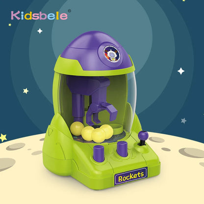 Claw Machine Portable Cute Colorful Shape Space Claw Machine For Kids For Tabletop Rocket Ball Machine Toy