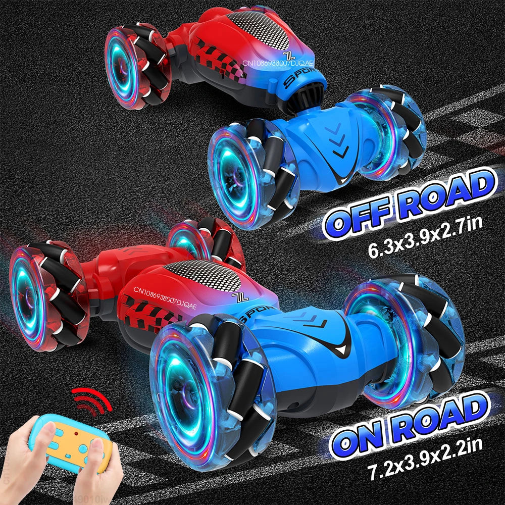 Voiture de cascade télécommandée 1/20 RC avec lumière LED 4WD 2,4 G, voiture de sport pour enfants, course à grande vitesse, véhicule de conduite, jouets de dérive, cadeau