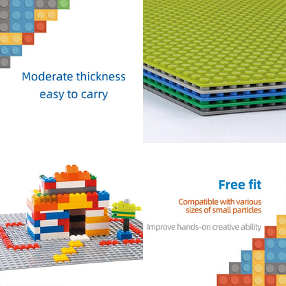 Classic Baseplate 50x50 Dots Building Blocks Bricks Base Plates DIY Plastic Board Building Blocks Baseplates Construction Toys