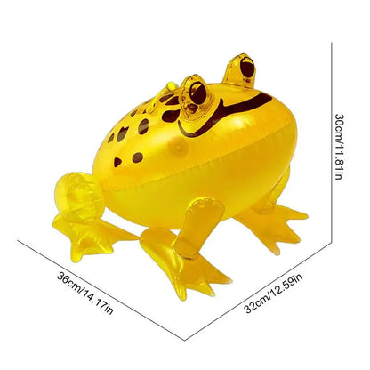 Frog Toy Luminous Inflatable Frog Turtle Toy Cartoon Jungle Animal Toy Fun Kids Party Favors Frog Party Decorations