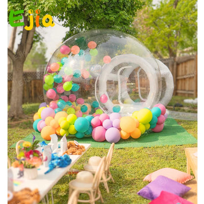 Maison à bulles gonflable transparente de 10 pieds/3 m, tente à bulles gonflable transparente pour fête d'enfants avec souffleur