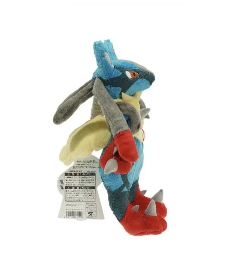 5 piezas/lote de 25 cm de peluche de Pokémon Keeppley Lucario, muñeco de peluche de dibujos animados Kawaii de Lucario azul y amarillo, regalo de cumpleaños