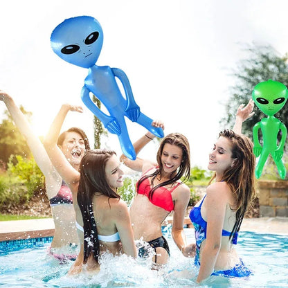 1 pieza de juguete inflable de PVC, muñeco alienígena para bar, fiesta, modelo alienígena, accesorios de verano, playa, piscina, juguetes acuáticos, decoraciones para festivales en interiores y exteriores