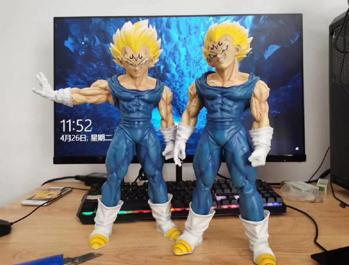 Figura de colección de juguetes modelo de alta calidad de Dragon Ball Z Majin Vegeta de 38 cm de gran tamaño