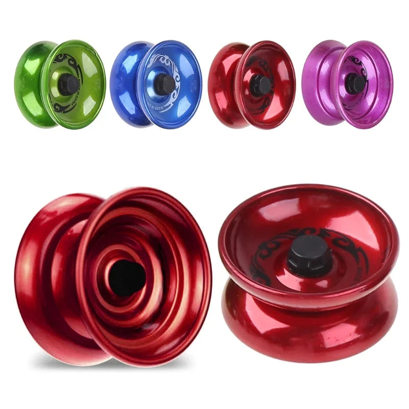 YoYo mágico profesional YoYo de aleación de aluminio con cuerda y rodamiento de bolas para principiantes, adultos y niños, juguete clásico de moda, regalo para niños