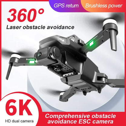 Drone RG101 MAX GPS professionnel 6K HD double caméra moteur sans balai FPV évitement d'obstacle retour intelligent quadricoptère RC pour adulte