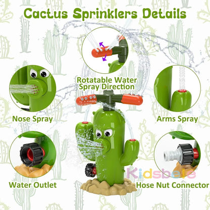 Arroseur d'eau d'extérieur pour enfants Cactus Jouet d'éclaboussure d'extérieur Arroseurs d'eau pour enfants d'été pour enfants